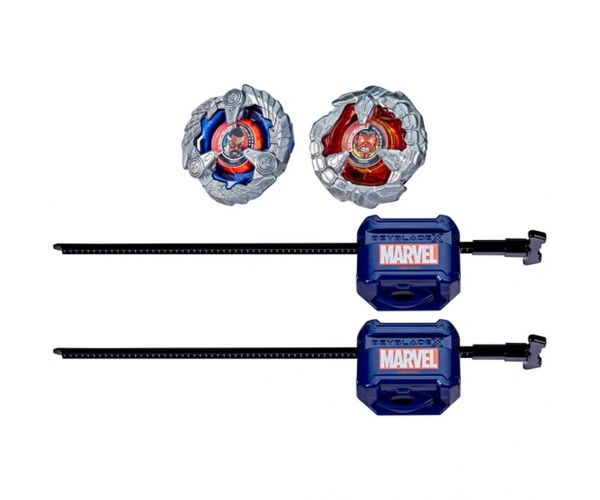 Beyblade X Marvel Collab Captain America vs Red Hulk pörgettyű szett – Hasbro