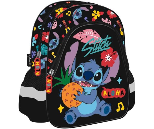 Disney Stitch Aloha čierny batoh do škôlky 29x22x9 cm