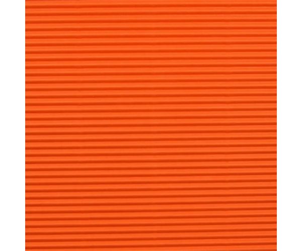 Oranžová 3D vlnitá lepenka na dekoráciu B2 50x70cm 1ks