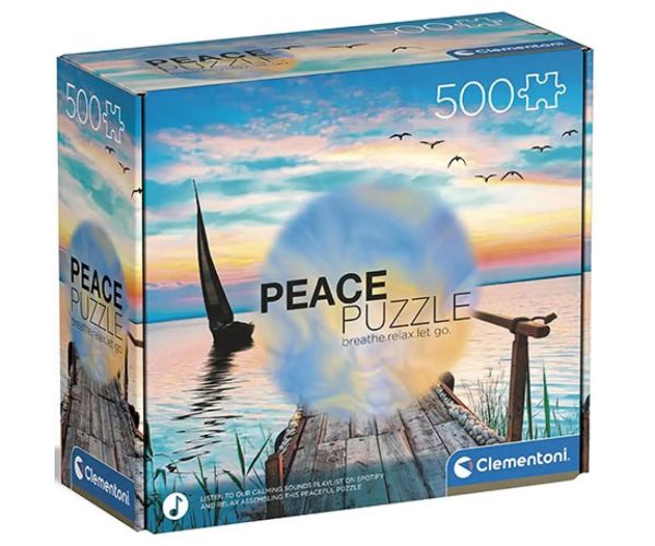 Peace Puzzle: Pokojný vánok 500-dieliková skladačka - Clementoni