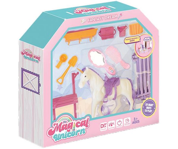 Luna: Fantasy Dream jednorožec herný set so stajňou, ohradou a doplnkami