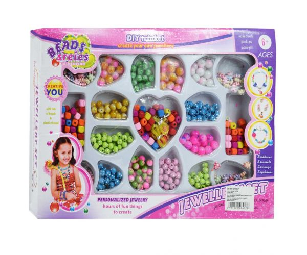 Beads Series: Ékszerkészítő szett 200+ színes gyönggyel