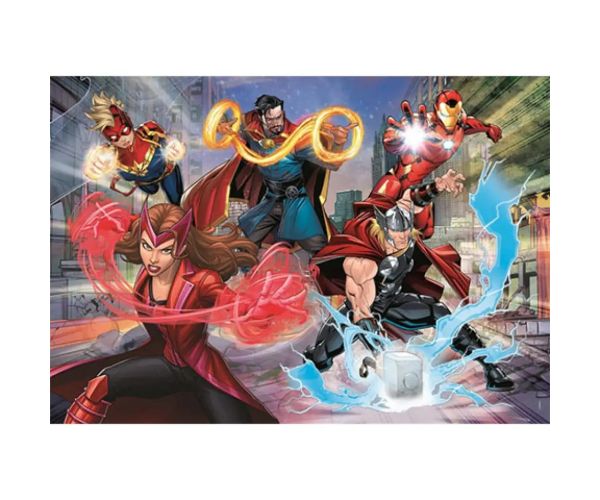 Marvel: Avengers Supercolor trblietavé puzzle 104ks - Clementoni