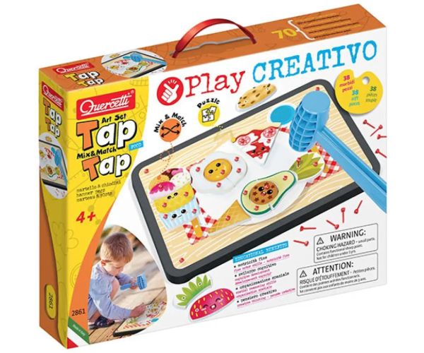 Quercetti: Play Creativo Tap Tap jedlá, kreatívna hračka