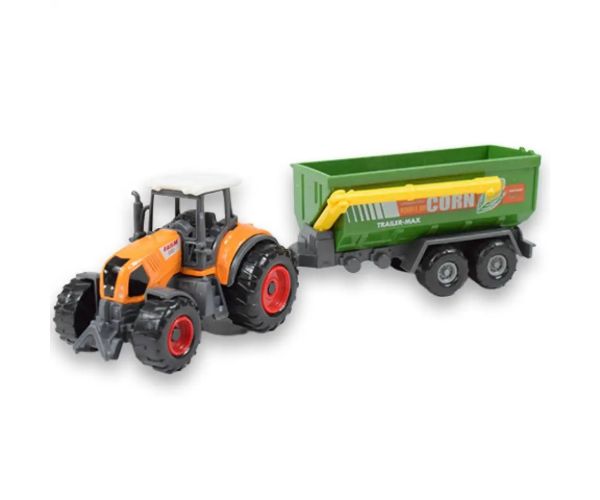 Farmársky set: Poľnohospodársky traktor s prívesom v štyroch variantoch