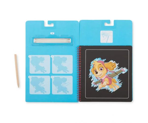 Melissa & Doug: Tlapková Patrola Skye šklrabaný obraz kreatívna hra