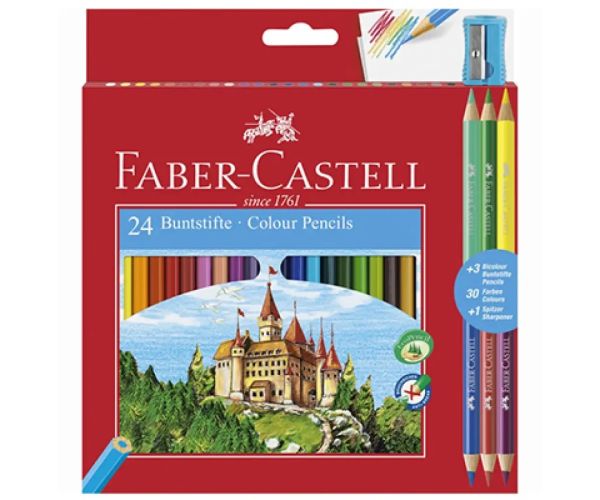 Faber-Castell: Set farebných ceruziek 24 + 3 ks