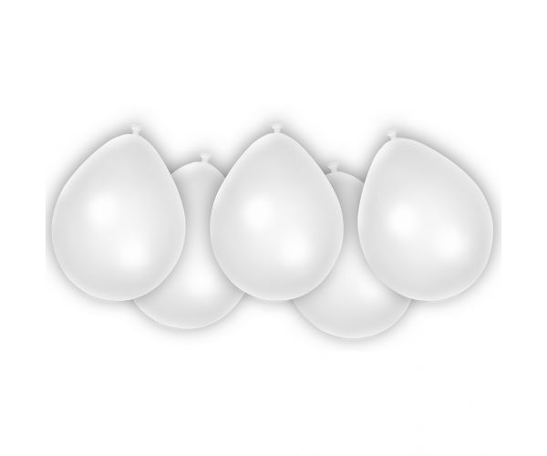 Fehér latex lufi 8db-os szett