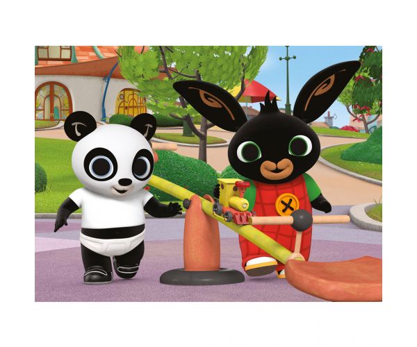 Bing és Pandó a játszótéren 24db-os Eco mini puzzle 35x25cm - Lisciani