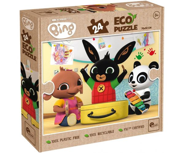 Bing és barátai zenélnek 24db-os Eco puzzle 70x50cm - Lisciani
