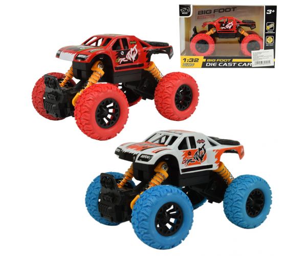 Big Foot Series: Lendkerekes offroad terepjáró autó kétféle változatban 13cm