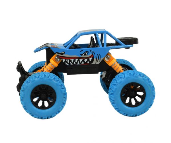 Big Foot Series: Lendkerekes cápás offroad terepjáró autó kétféle változatban 13cm