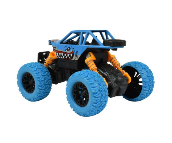 Big Foot Series: Lendkerekes cápás offroad terepjáró autó kétféle változatban 13cm