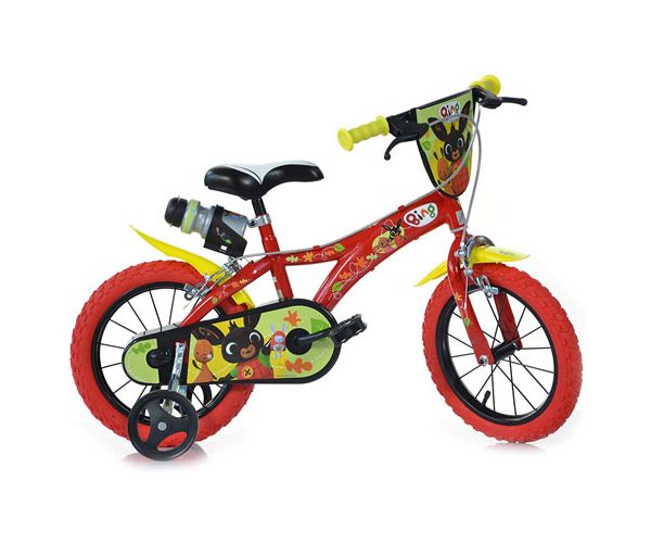Bing piros gyerek bicikli 14-es méretben - Dino Bikes kerékpár