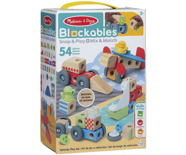 Blockables: Járművek fa építőjáték - Melissa & Doug