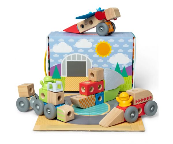 Blockables: Járművek fa építőjáték - Melissa & Doug