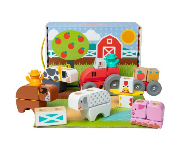 Blockables: Farm fa építőjáték - Melissa & Doug