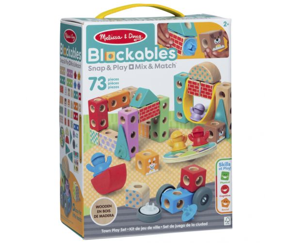 Blockables: Városi fa építőjáték - Melissa & Doug