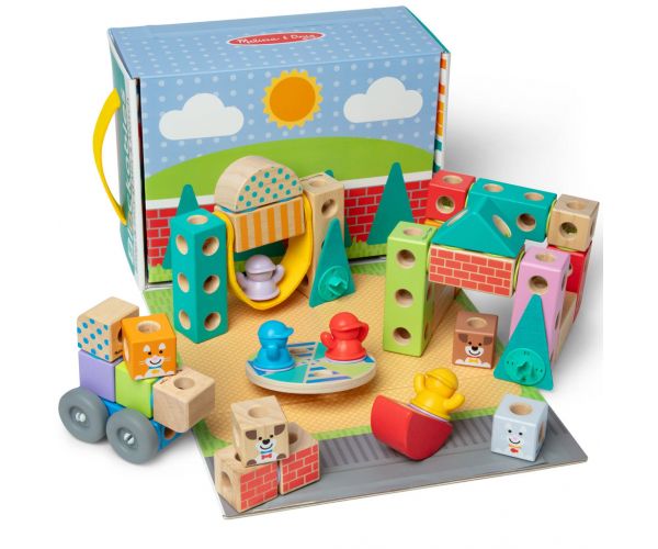 Blockables: Városi fa építőjáték - Melissa & Doug