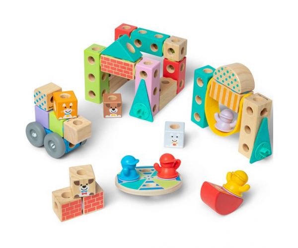 Blockables: Városi fa építőjáték - Melissa & Doug
