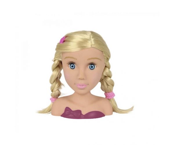 Szőke fodrászolható babafej kiegészítőkkel - Simba Toys