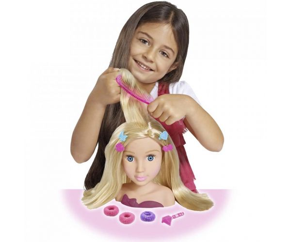 Szőke fodrászolható babafej kiegészítőkkel - Simba Toys