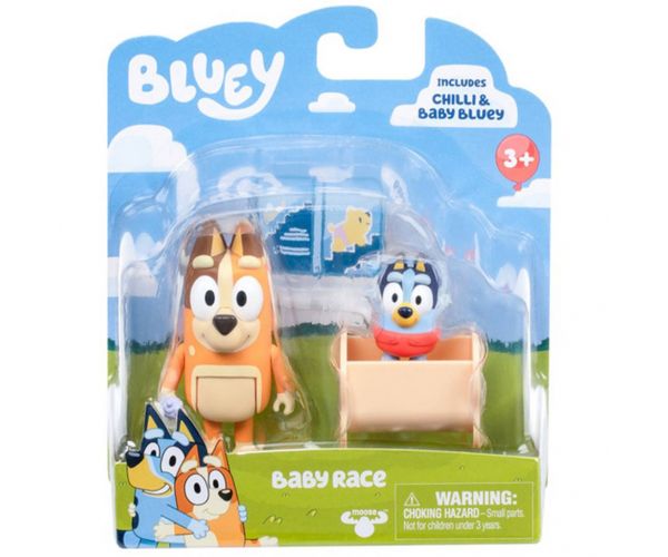 Bluey: Dupla karakter fogura csomag - Baby Bluey és Chilli