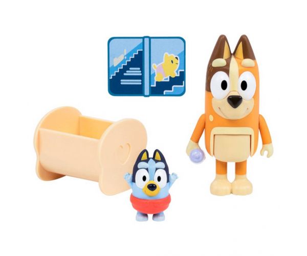Bluey: Dupla karakter fogura csomag - Baby Bluey és Chilli