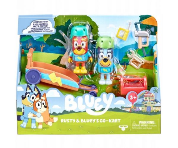 Bluey Gokart szett 2db figuráva