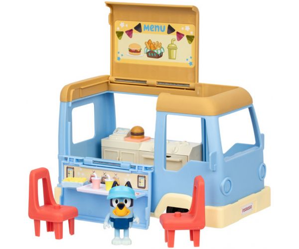 Bluey: Büfés autó játékszett Bluey figurával