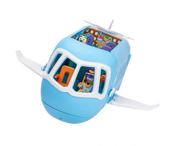 Bluey: Repülőgép játékszett karakter figurákkal és kiegészítőkkel