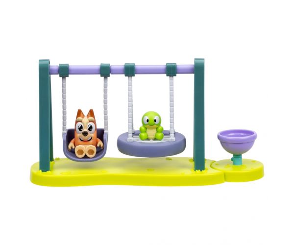 Bluey: Játszótér játékszett Bingó és Teknős figurával