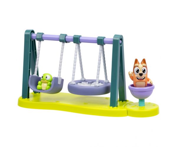 Bluey: Játszótér játékszett Bingó és Teknős figurával