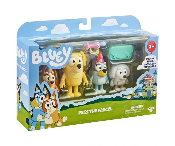 Bluey: Add tovább a csomagot 4db-os játékfigura szett
