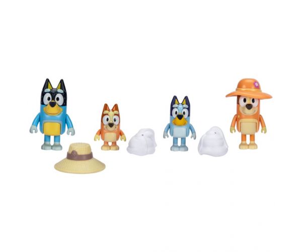 Bluey: Családi utazás 4db-os figura szett