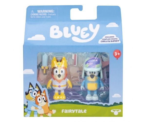 Bluey: Chilli és Bandit Tündérmese 2db-os figura szett