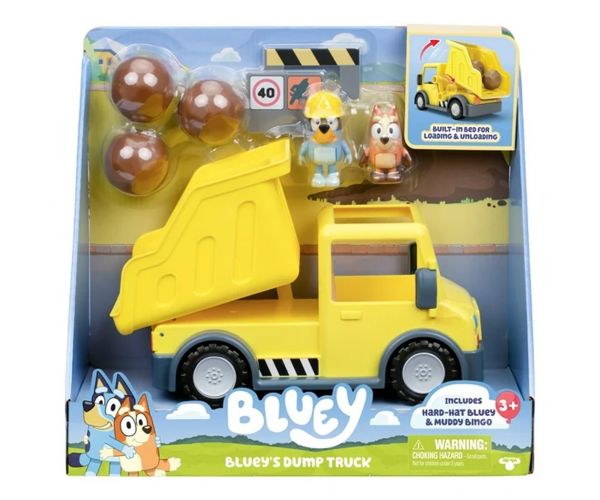 Bluey: Billenőplatós teherautó játékszett figurákkal