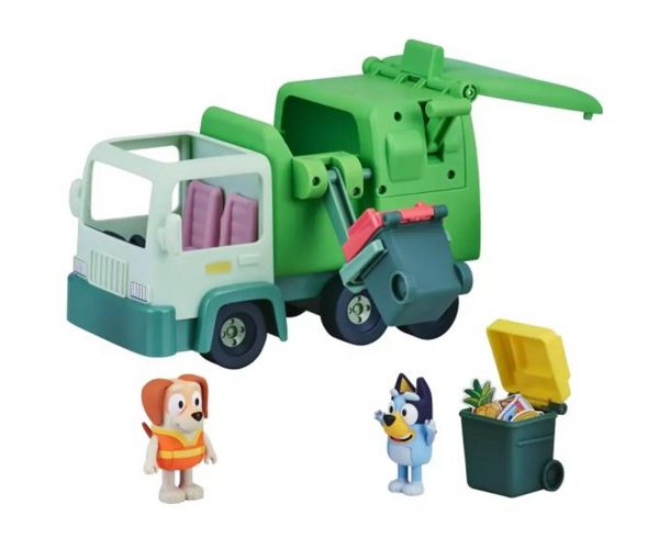 Bluey: Szemetes autó játékszett Bluey és Honey figurával
