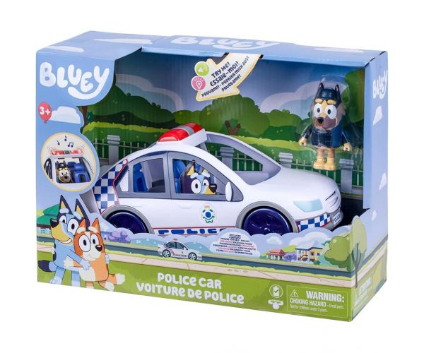 Bluey: Rendőrautós játékszett figurával