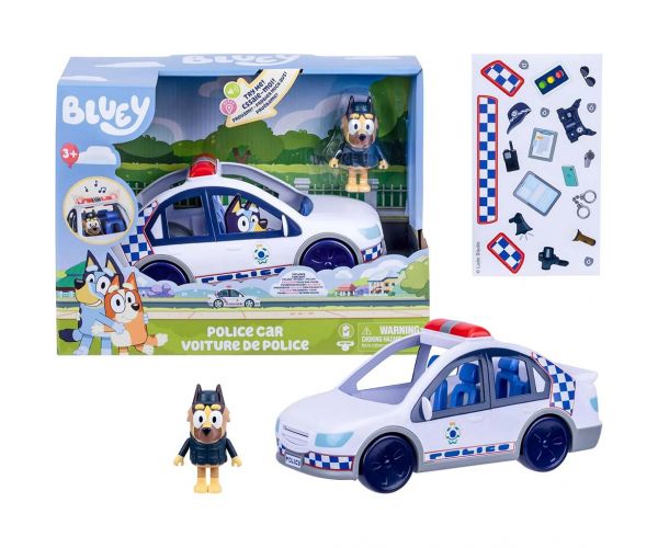 Bluey: Rendőrautós játékszett figurával