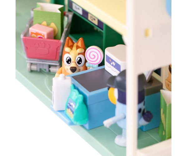 Bluey: Szupermarket nagy játékszett