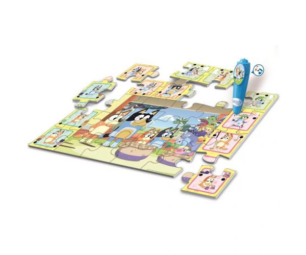 Bluey és barátai interaktív 24db-os padló puzzle - Clementoni