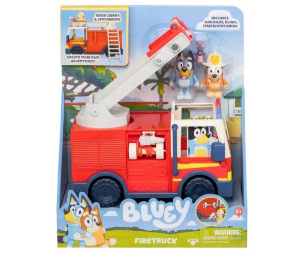 Bluey tűzoltó autó játékszett