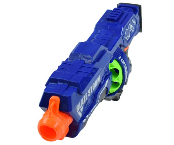 Blaze Storm: Nagy elektromos szivacslövő fegyver töltényekkel 44x20cm