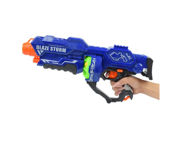 Blaze Storm: Nagy elektromos szivacslövő fegyver töltényekkel 44x20cm
