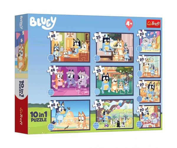 Bluey 10az1-ben puzzle szett - Trefl