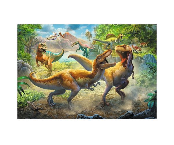 Harcoló Tyrannosauruszok 160db-os puzzle - Trefl