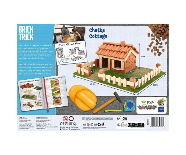Brick Trick téglából építünk: Kunyhó 85 darabos építőjáték - Trefl