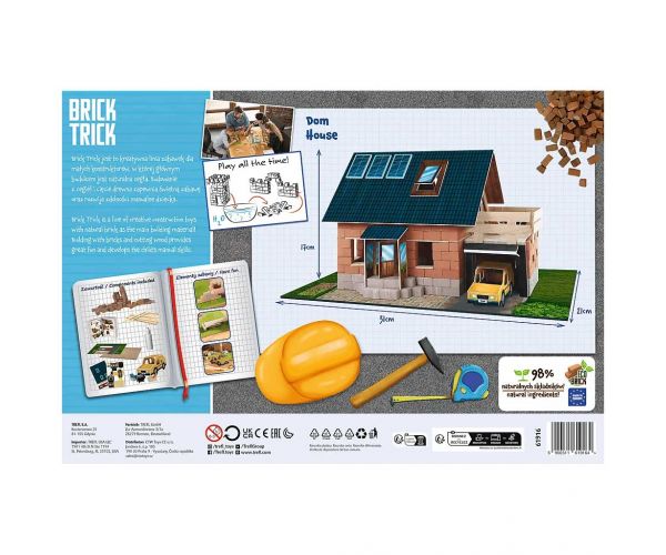 Brick Trick téglából építünk: Házikó garázzsal 290 darabos építőjáték - Trefl