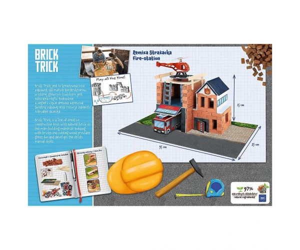 Brick Trick téglából építünk: Tűzoltóság 190 darabos építőjáték - Trefl